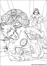 Fantastic four coloring pages on coloring