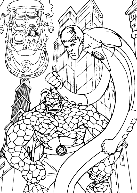 New york heroes coloring pages