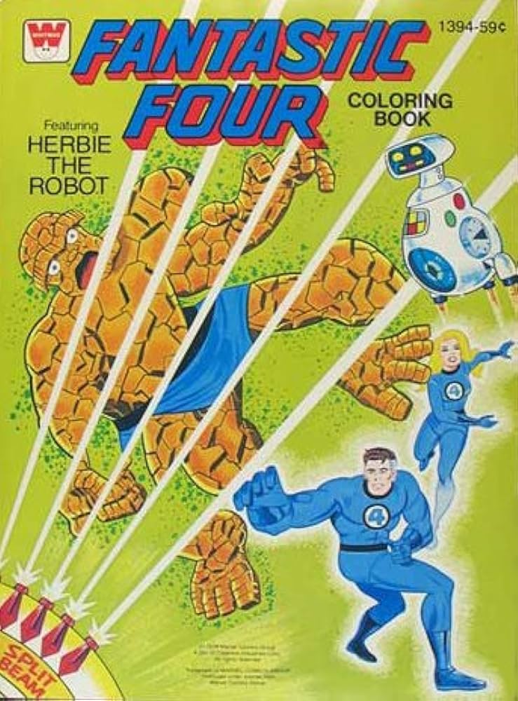 Fantastic four coloring book marvel ic group books