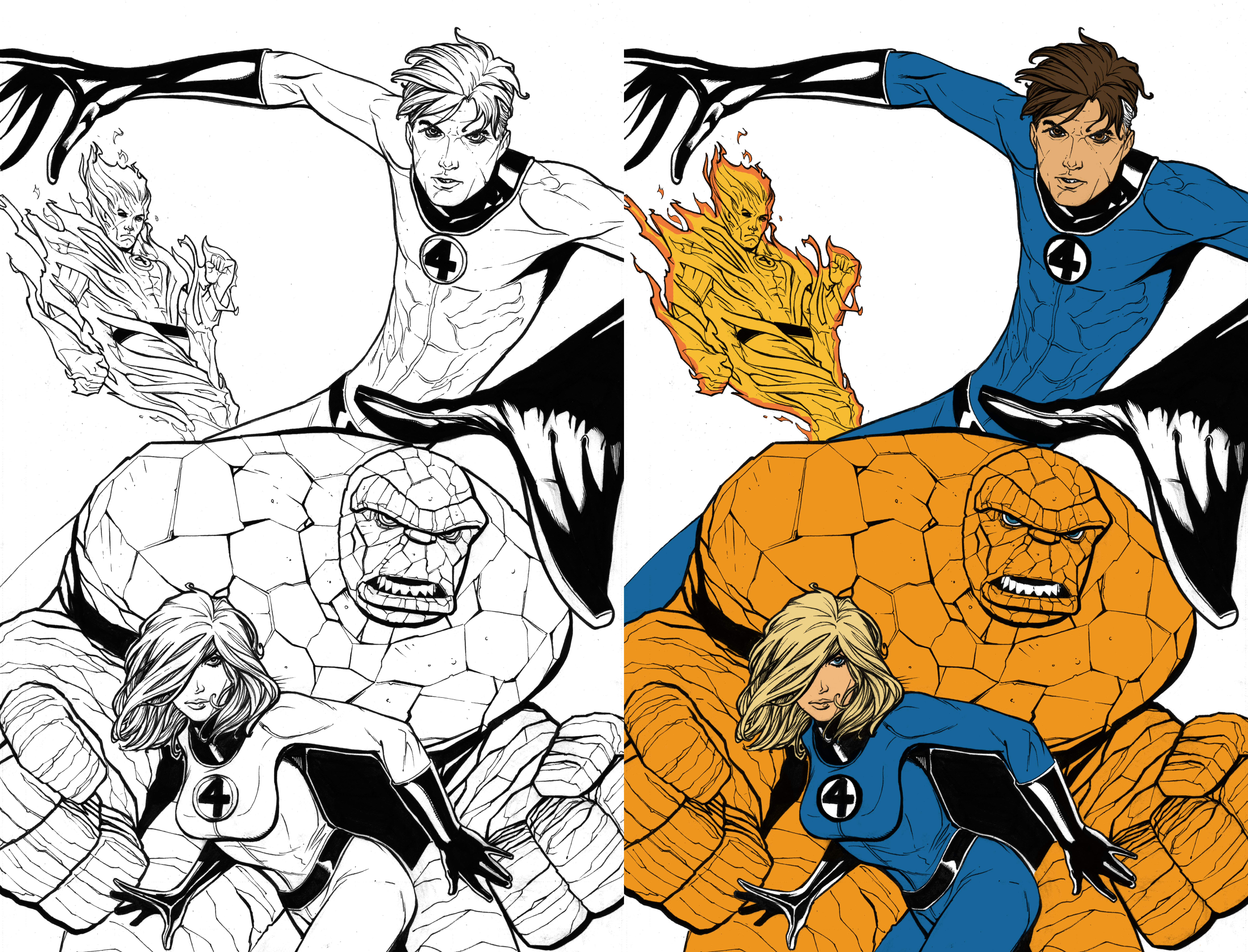 Fantastic four inks by ryanstegman colorize me