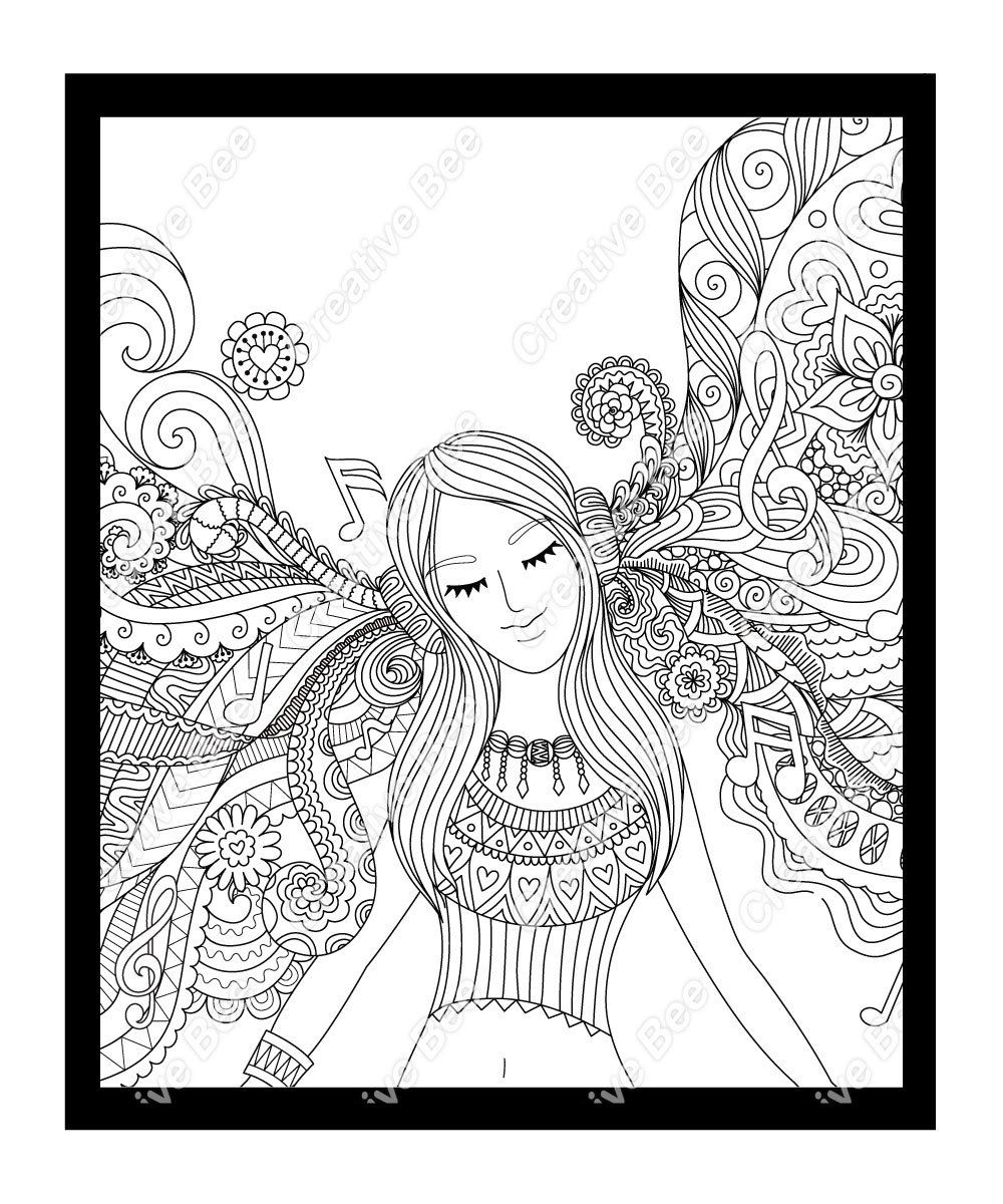 Fantasy coloring book