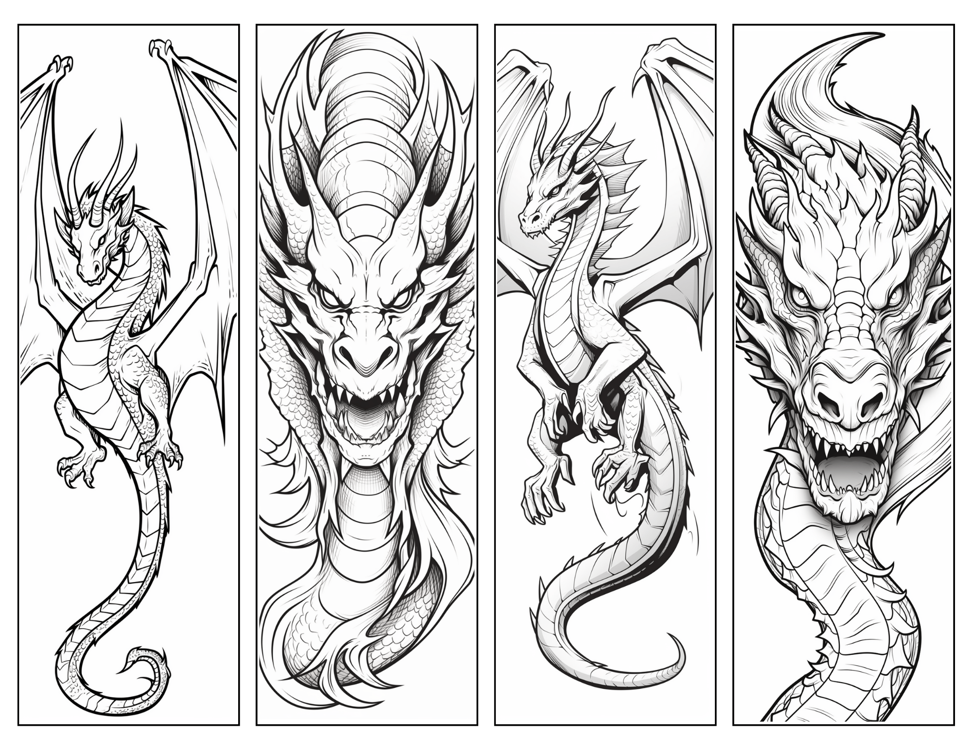 Dragon bookmark free printable bookmarks for your book free printable bookmarks dragon bookmark bookmarks printable