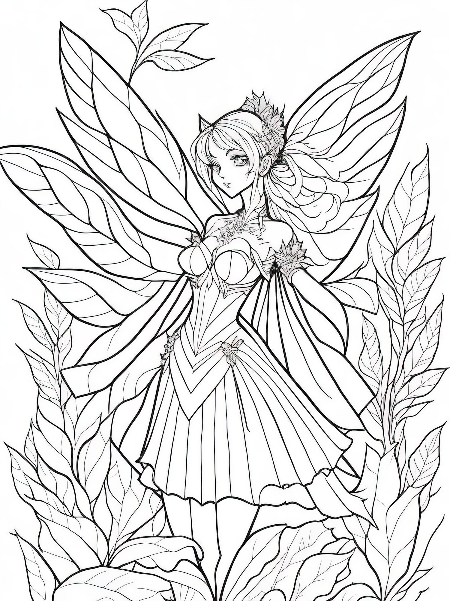 Premium vector royal fantasy delight fairy tale kingdom coloring page for kids