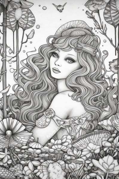 Ððâï free fantasy coloring pages for adults
