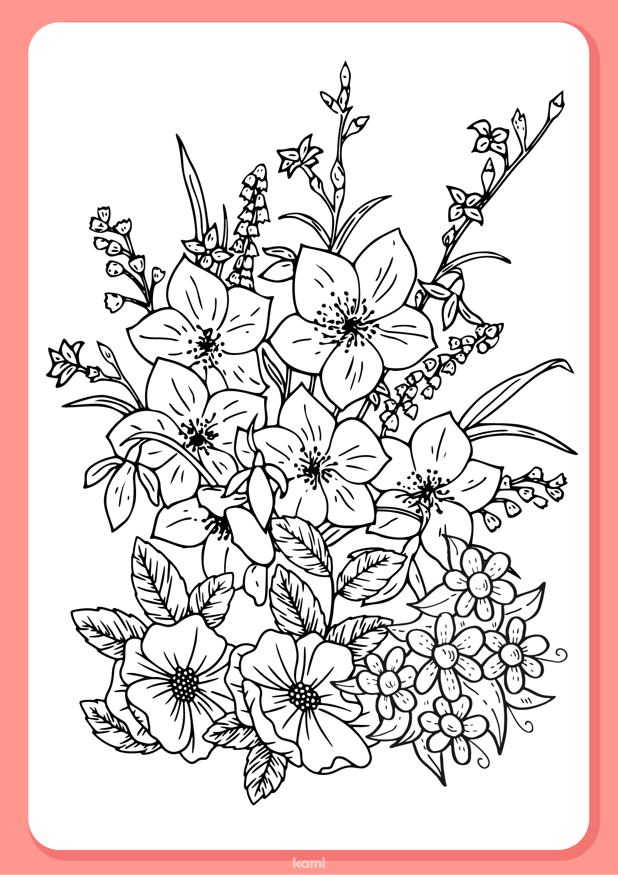 Spring flowers coloring sheet for teachers perfect for grades st nd rd k pre k other classroom resources kami library