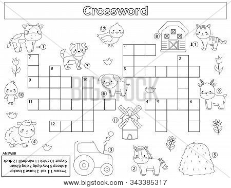 Crossword children vector photo free trial bigstock