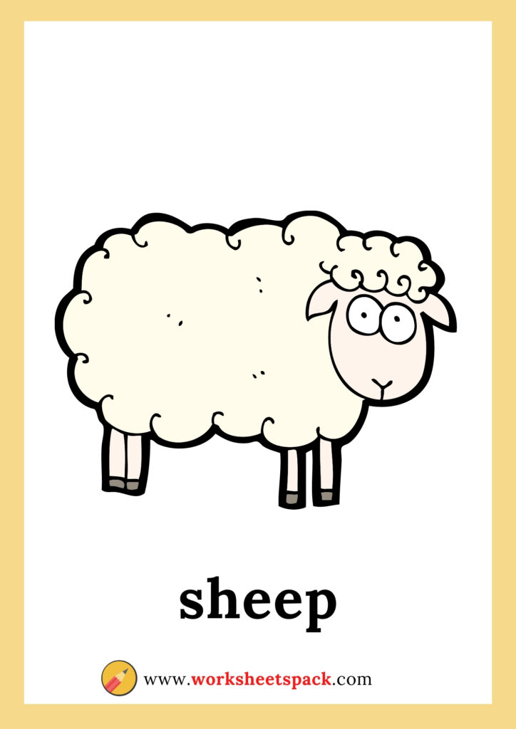 Farm animals flashcards