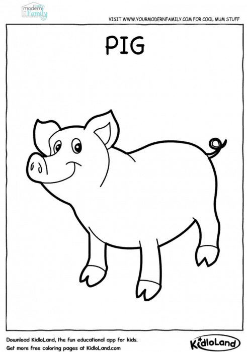 Free farm animals printable coloring sheets