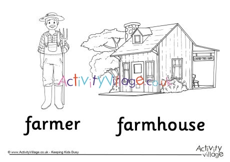 Farmer and farmhouse louring page