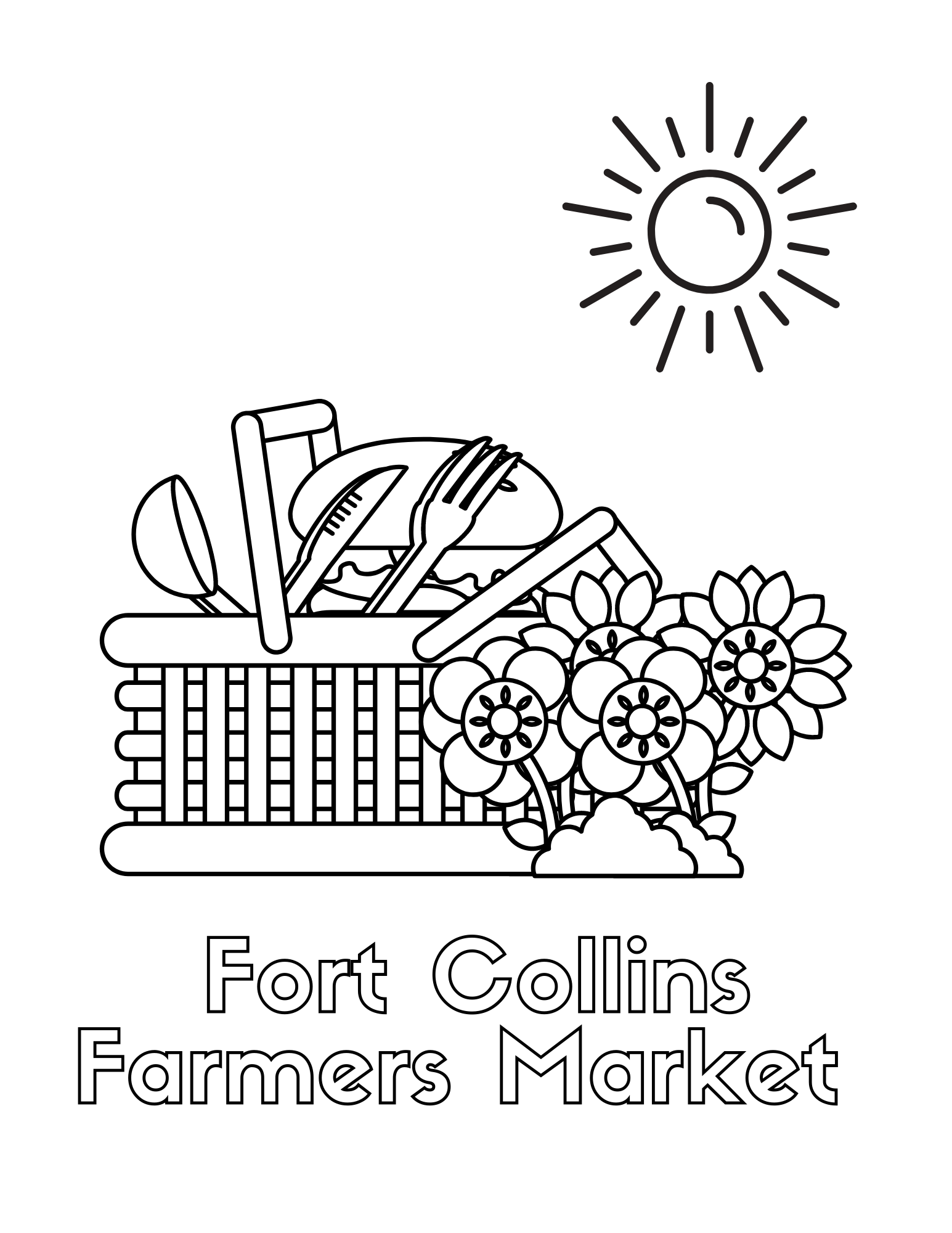 Free printable kids coloring pages â fort collins farmers market