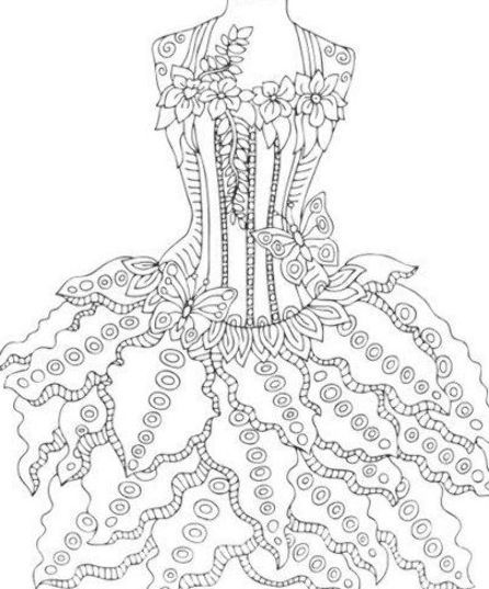 Fantasy fashion coloring book for adults butterfly coloring page fashion coloring book coloring books