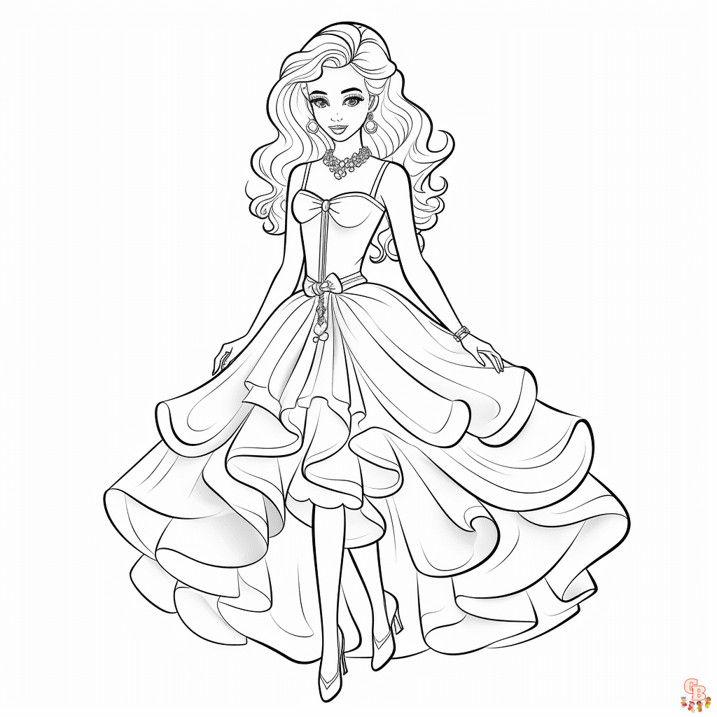 Printable fashion coloring pages free for kid and adults