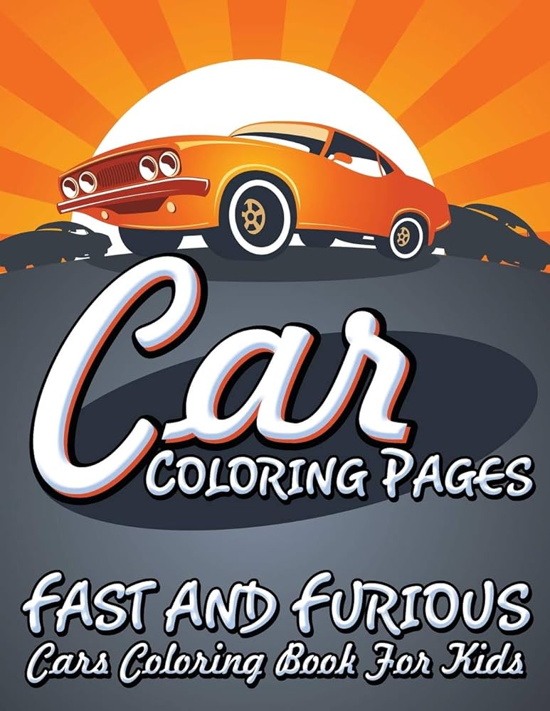 R coloring pages fast and furious rs coloring book for kids publishing llc speedy books