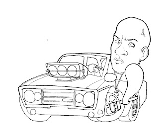 Fast and furious coloring page