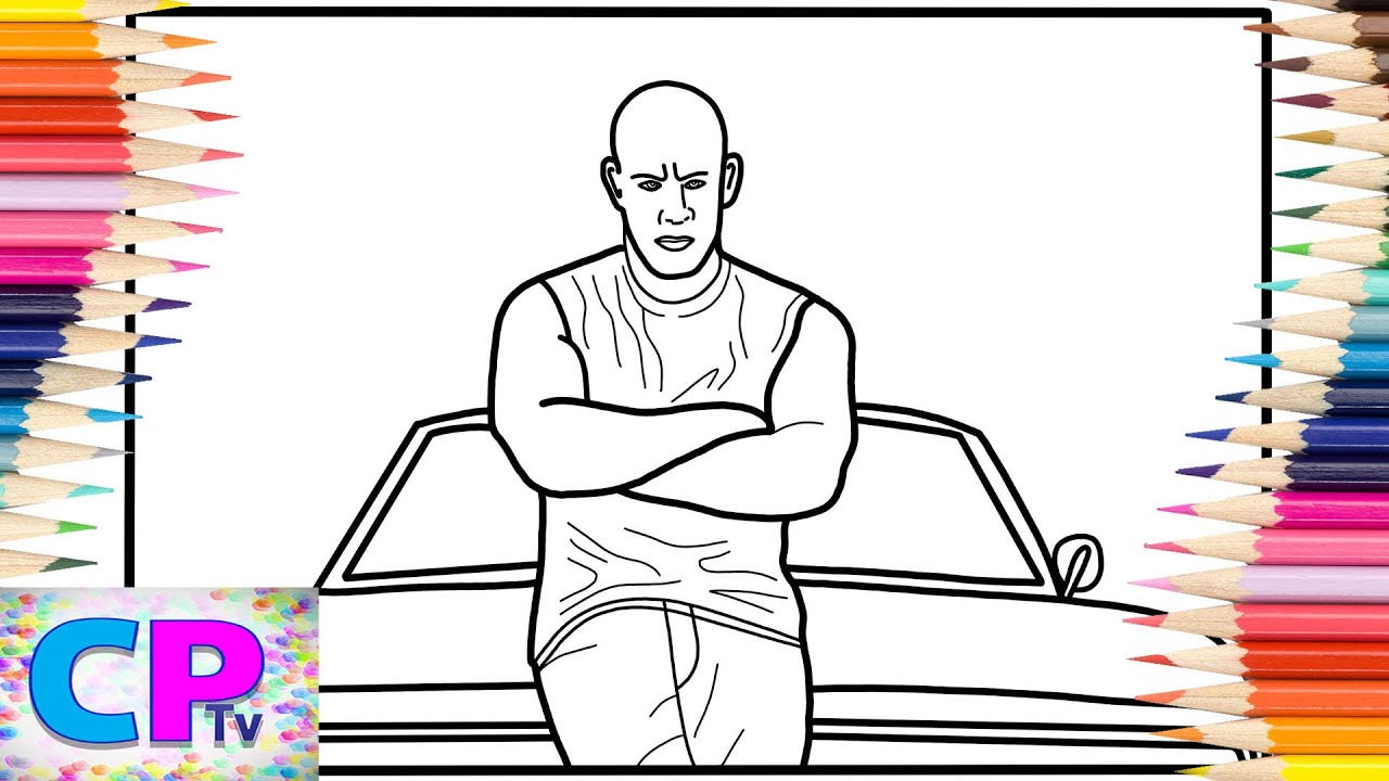 Fast and furious coloring pagesdominic from fast and furiousanna yvette