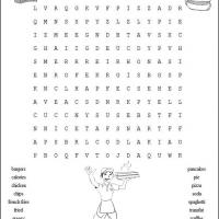 Fastfood word search