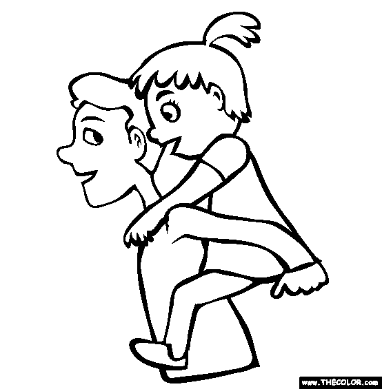 Fathers day online coloring pages