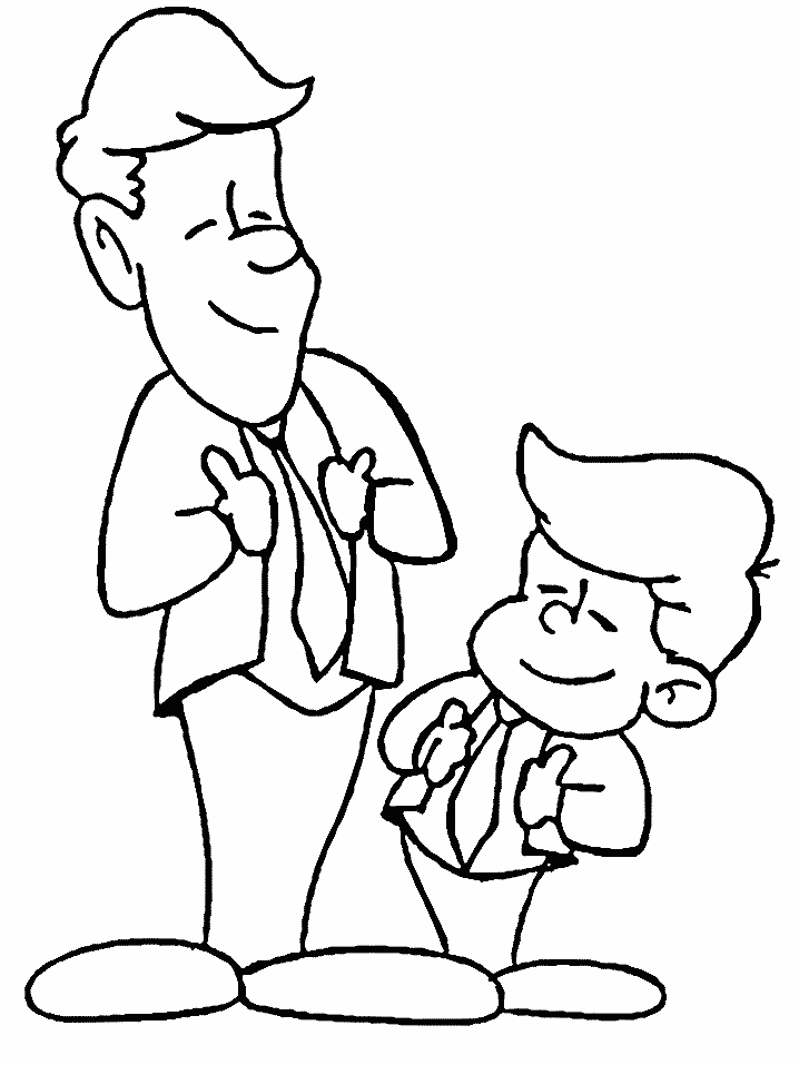 Fathers day coloring pages