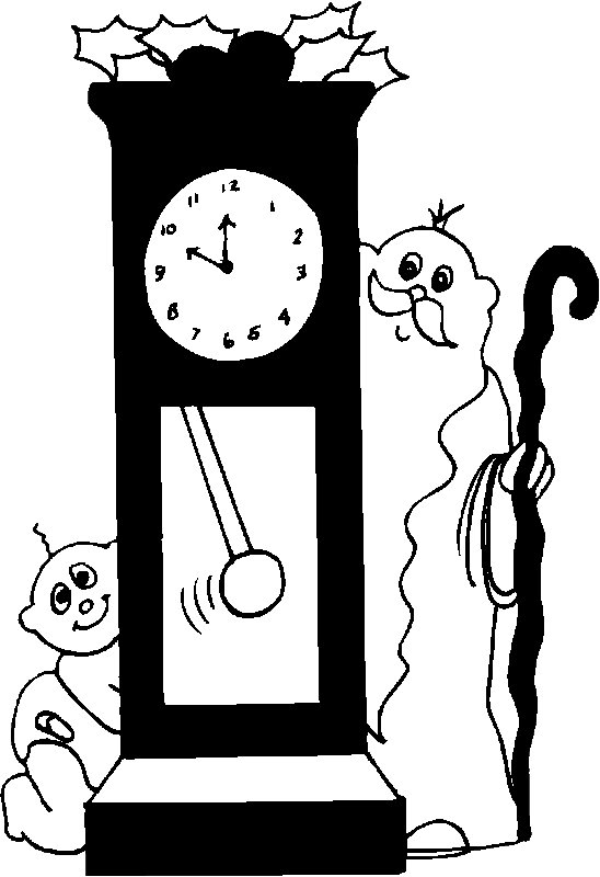 Best father time coloring pages for kids