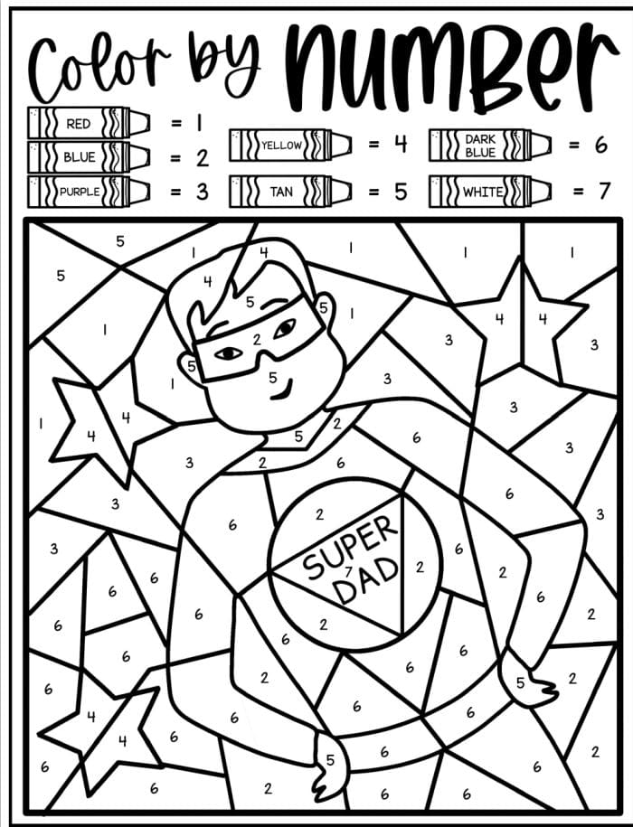 Free printable fathers day coloring pages