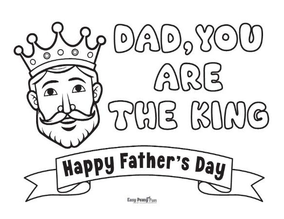 Printable fathers day coloring pages