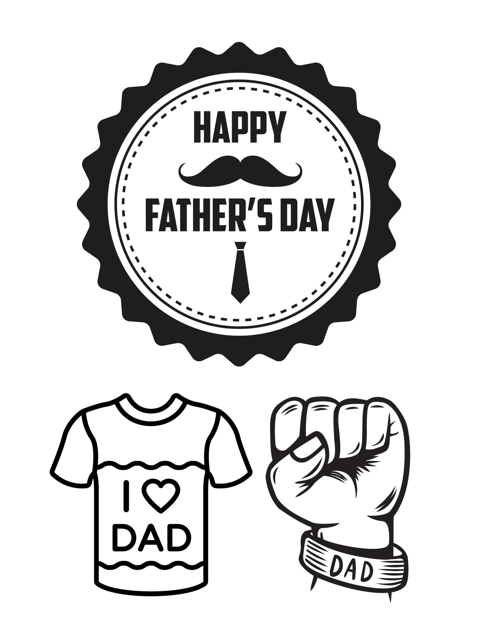 Free printable fathers day coloring pages to celebrate dad