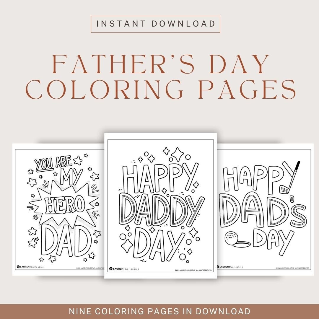 Dad coloring page
