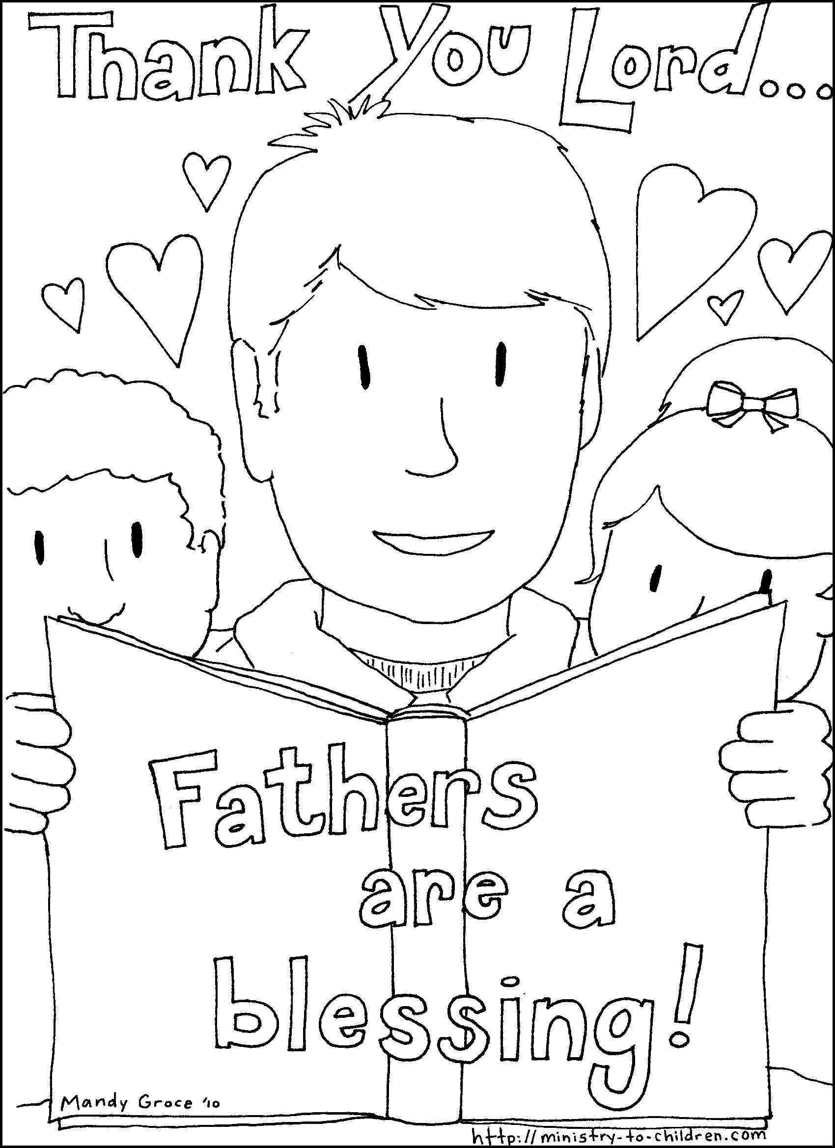 Free fathers day coloring pages fathers day coloring page fathers day crafts childrens church crafts