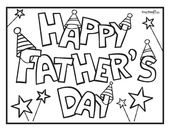 Printable fathers day coloring pages