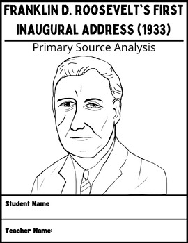 First inaugural address of franklin d roosevelt primary source analysis