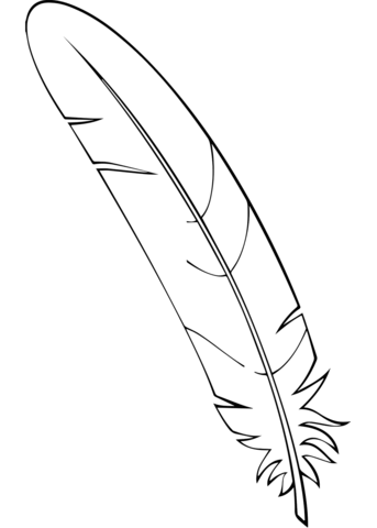 Feather coloring page free printable coloring pages