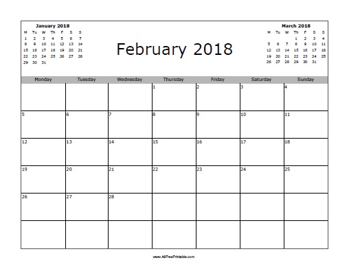 Calendars â page â free printable