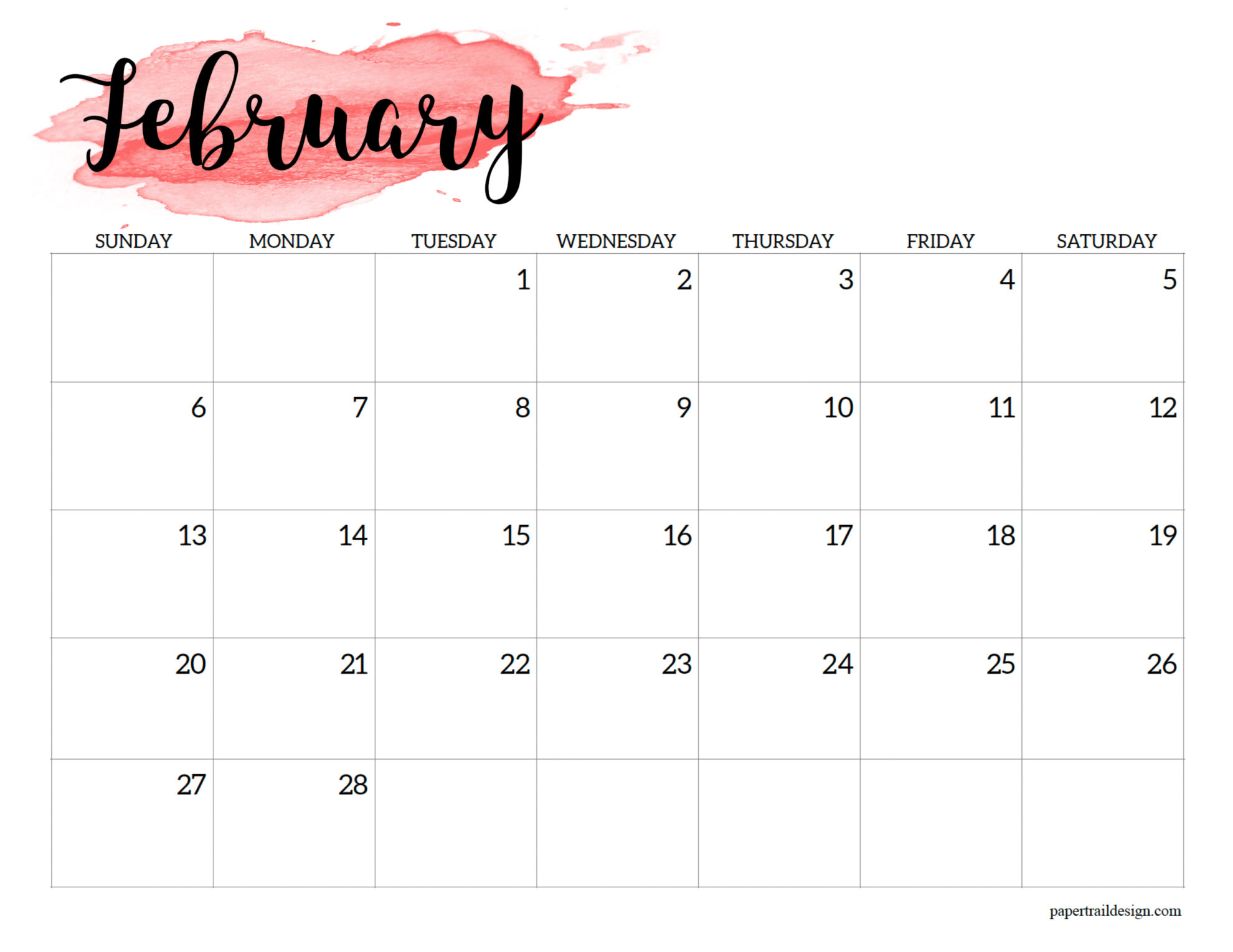 Calendar printable