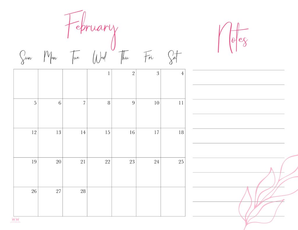 February calendars