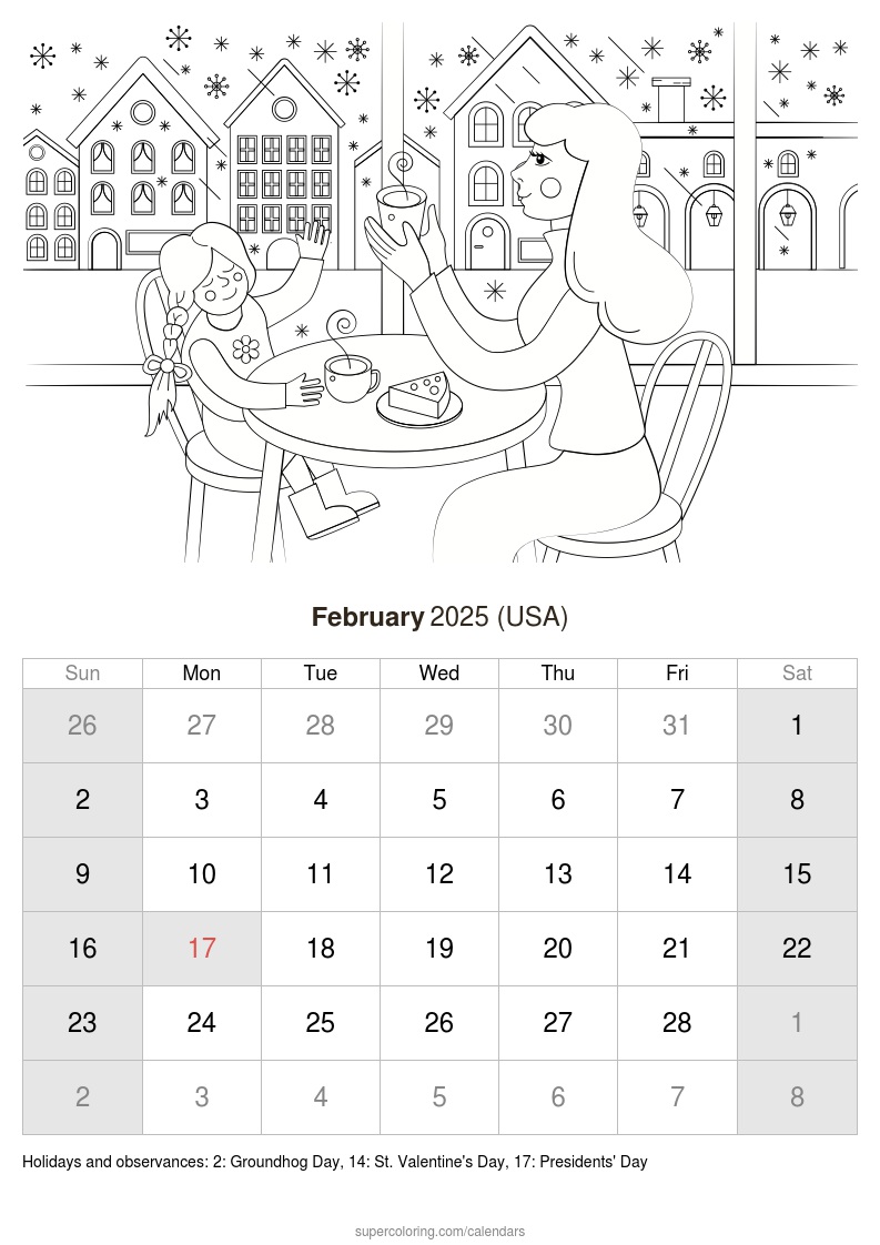 February calendar