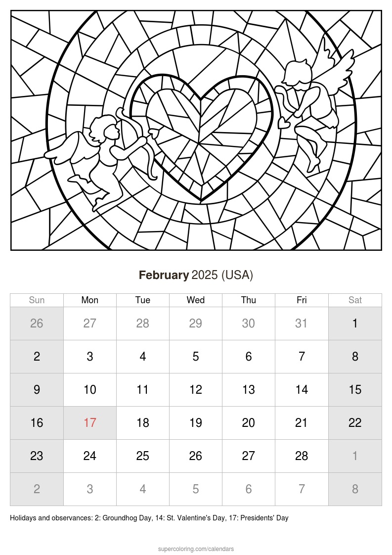 February calendar