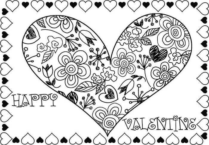 Printable february coloring pages pdf