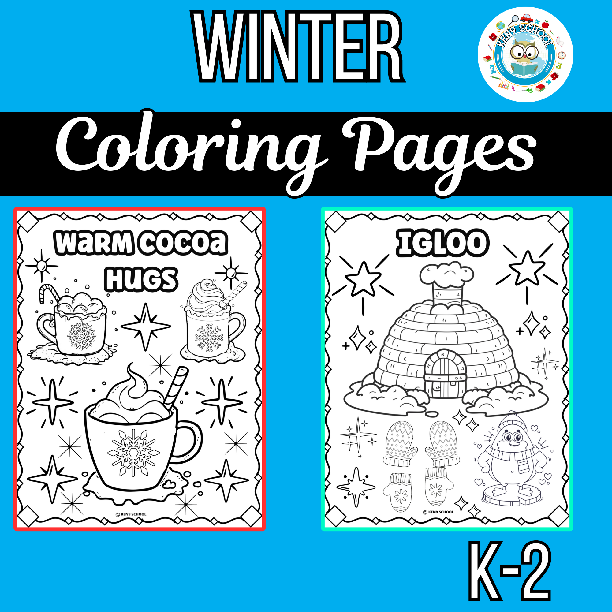Winter coloring pages
