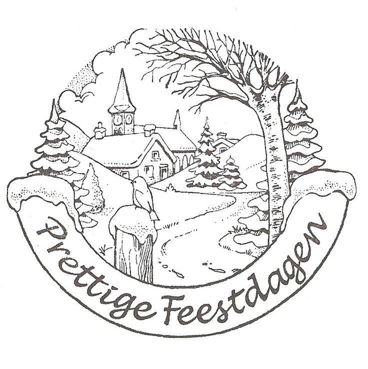 Prettige feestdagen dorpsgezicht christmas coloring pages digital stamps christmas colors