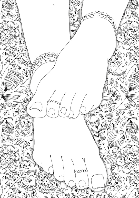 Foot fetish erotic coloring book for adults erotic coloring