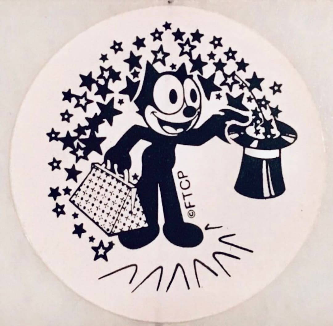 Felix stickers felix the cat his bag of tricks vintage stickers