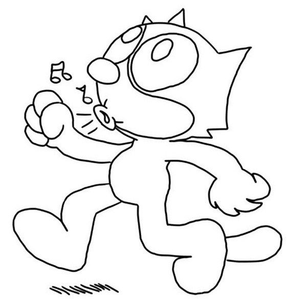 Felix the cat cartoon coloring sheet online cat coloring page pokemon coloring pages felix the cats