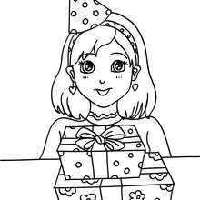 Birthday pinata coloring pages