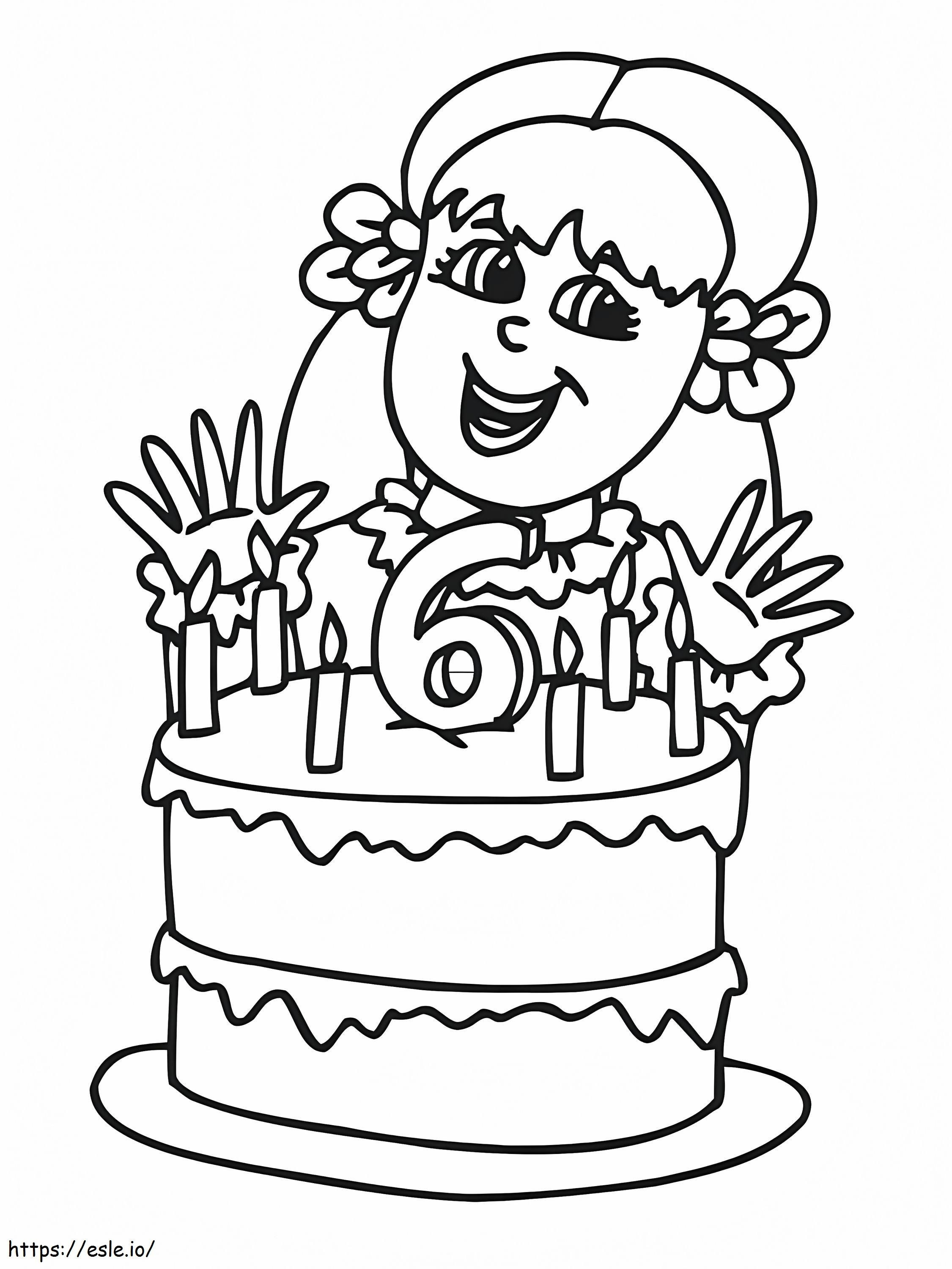 Feliz cumpleaãos niãa para colorear