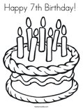 Feliz cumpleanos coloring page