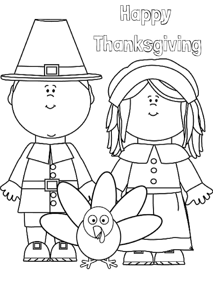 Feliz dãa de acciãn de gracias para colorear imprimir e dibujar â
