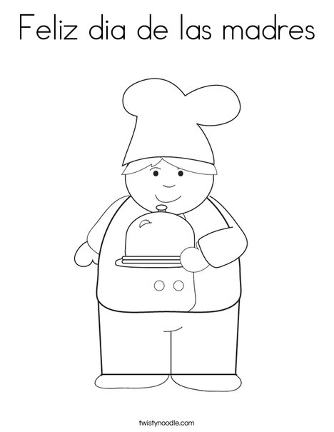 Feliz dia de las madres coloring page