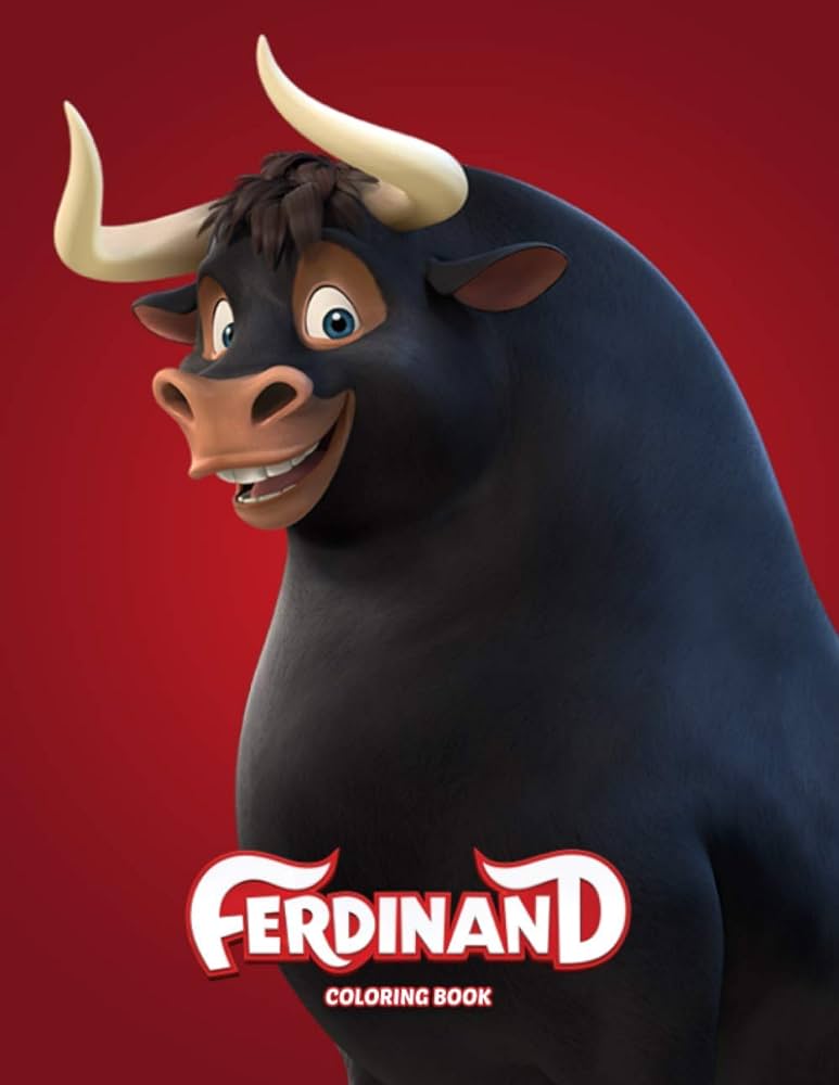 Ferdinand coloring book giant great pages with premium quality images lovely coloring book specific illustrations suitable for all ages to increase creativity reduce stress by stephen meliora