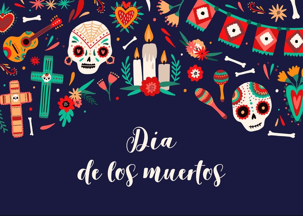 Dia de los muertos coloring pages free pdf