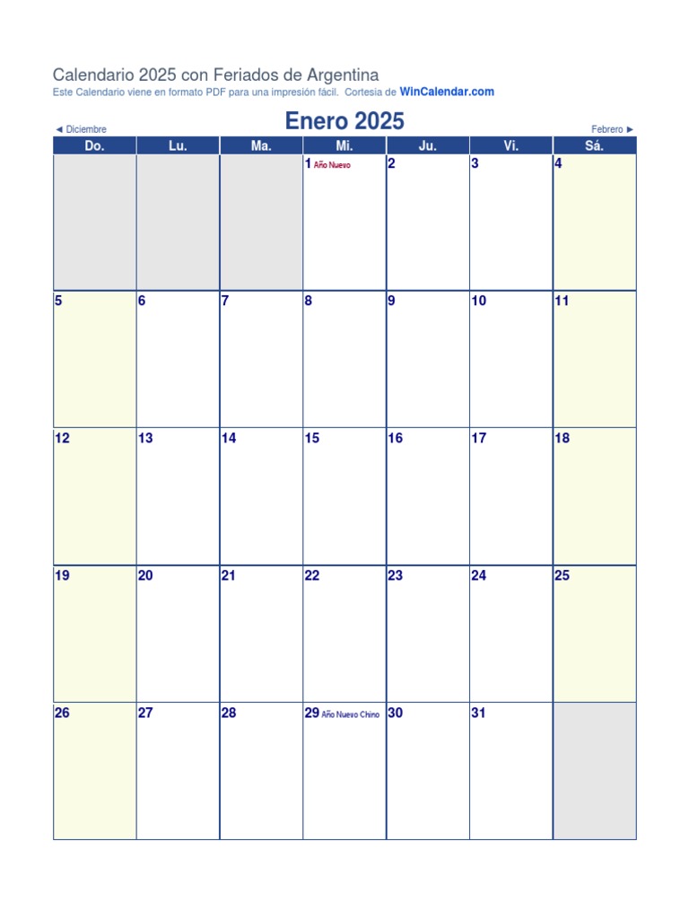 Calendario pdf observancias